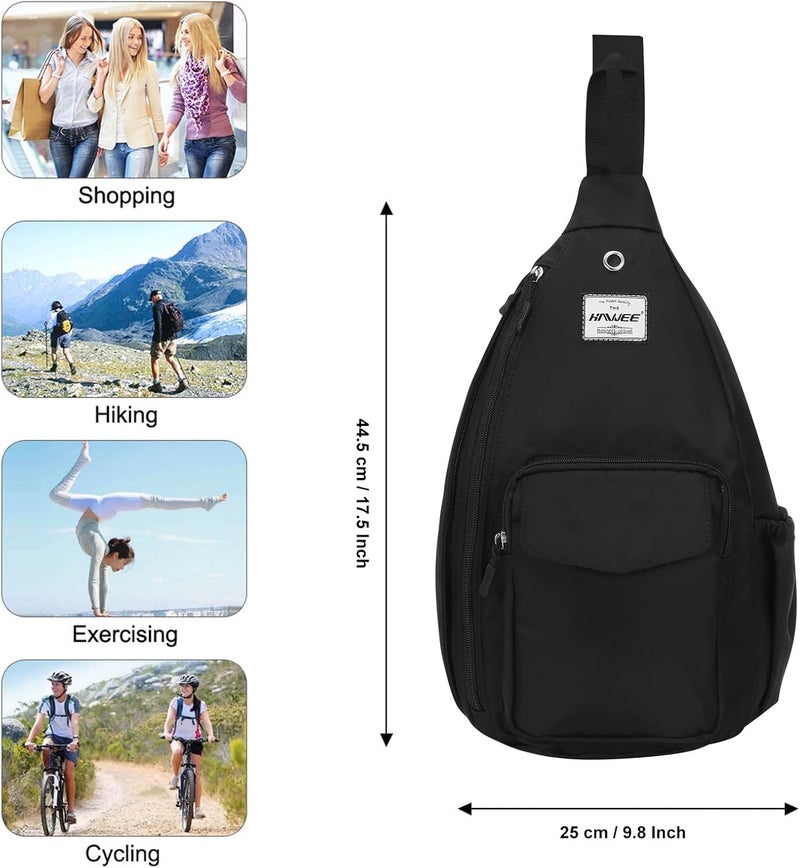 HAWEE Backpack Sling for Women Anti-Water Crossbody Bag Inclined Adjustable Pack | Casual, Adjustable Strap, Water Repellent, for Travel/Sport - Image 4